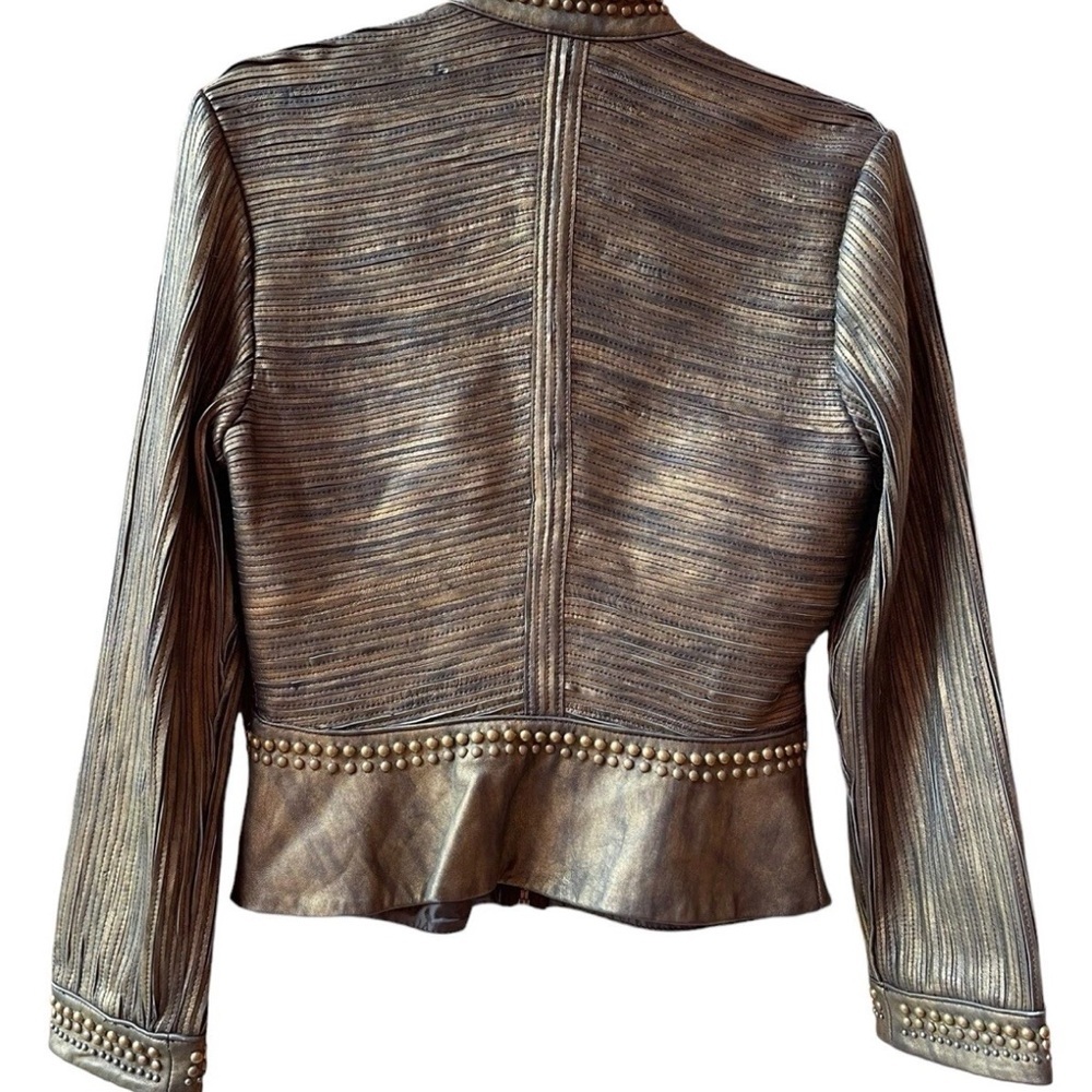 Double D Ranch Mabel heavily embellished, leather jacket NWT - Picture 8 of 16